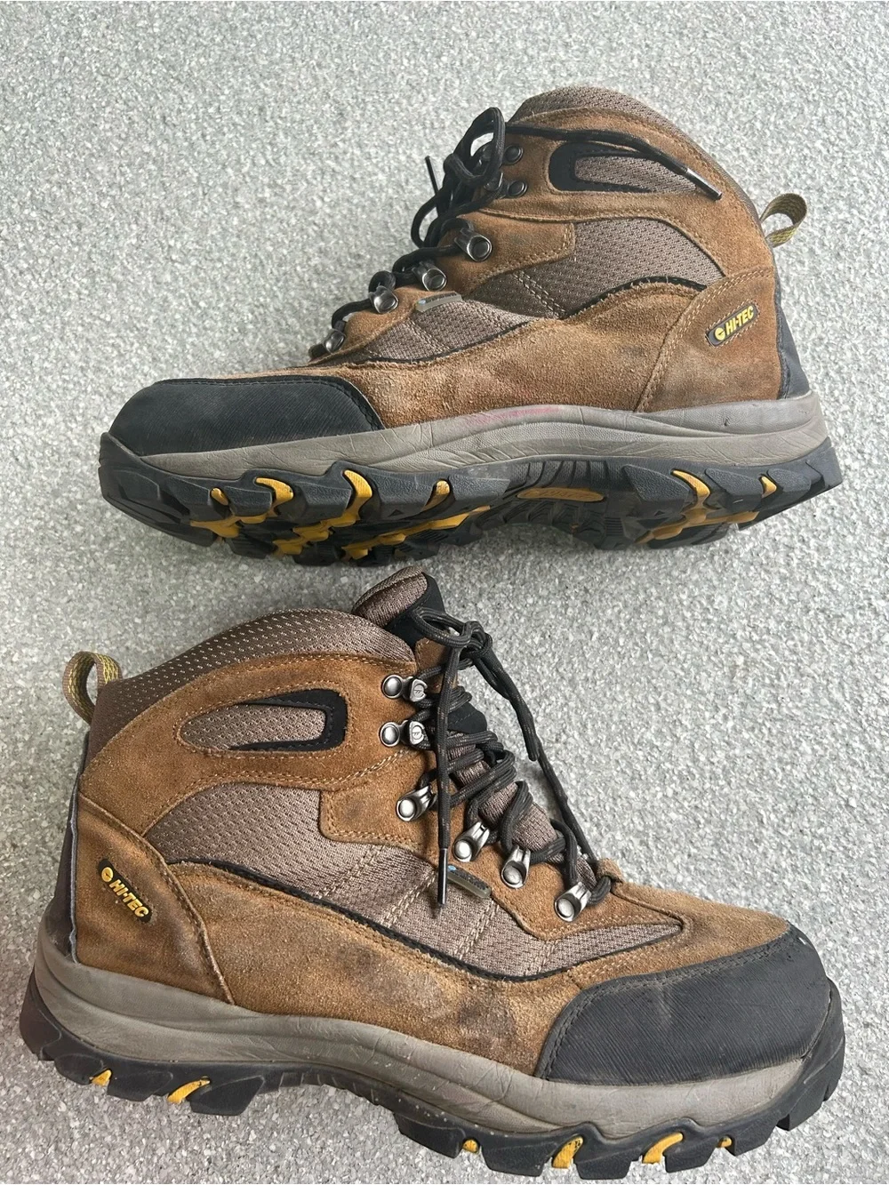 Hi-Tec Men's Skamania Mid Brown Suede Waterproof Hiking Boots Size 12M